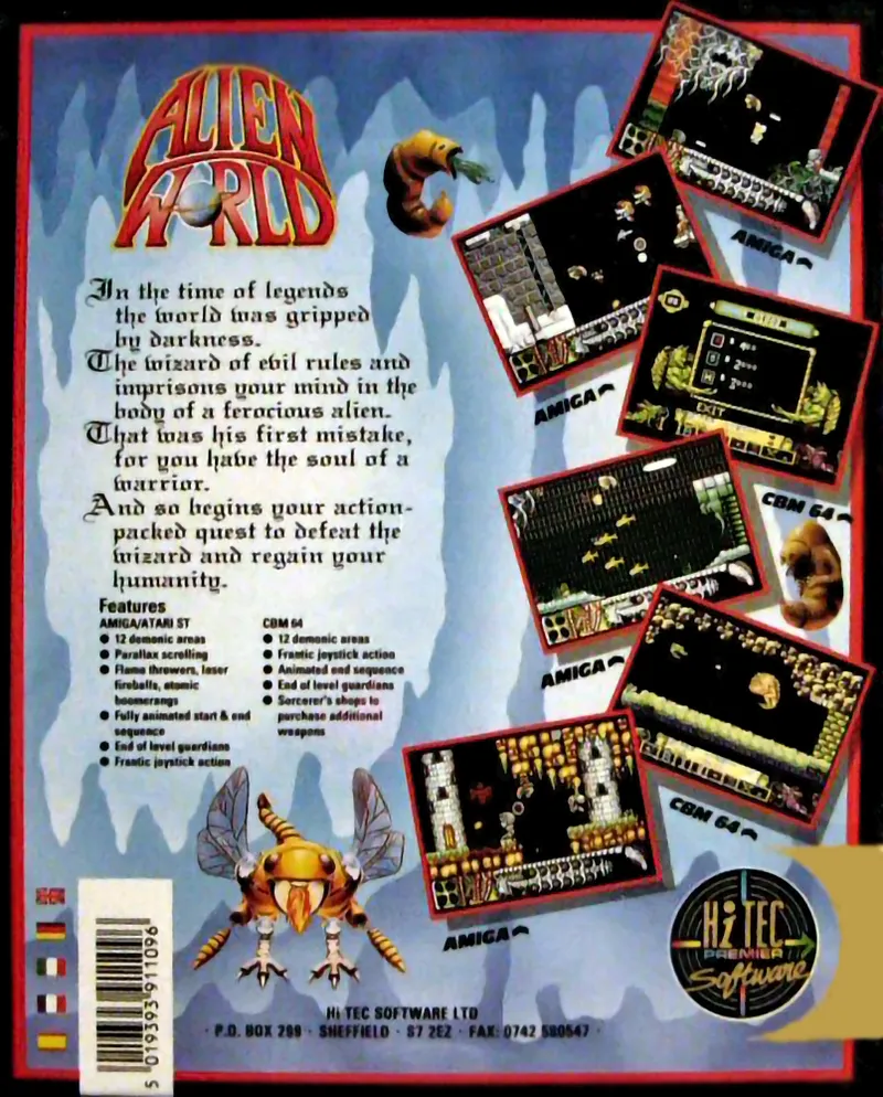 Alien World box back