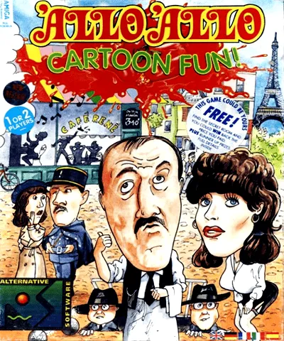 'Allo 'Allo! Cartoon Fun! cover art for Commodore Amiga
