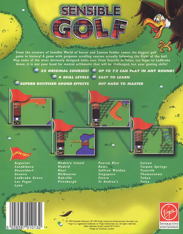 Sensible Golf box back