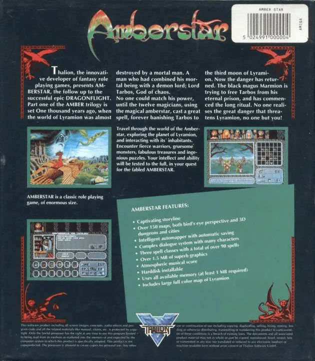Amberstar box back