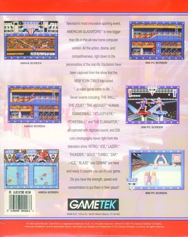 American Gladiators box back