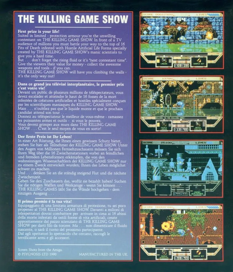 The Killing Game Show box back