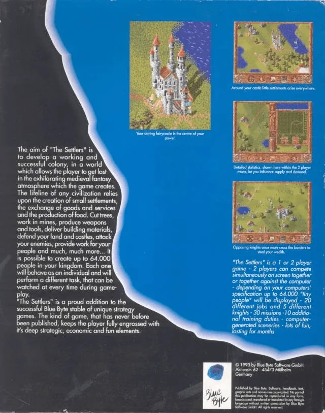 The Settlers box back