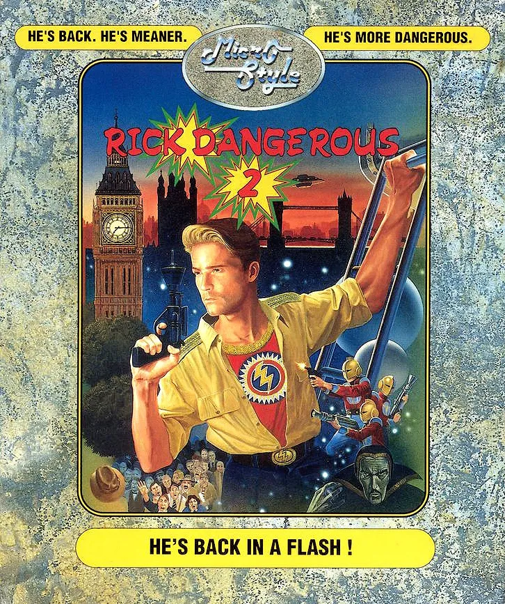 Rick Dangerous 2 box art