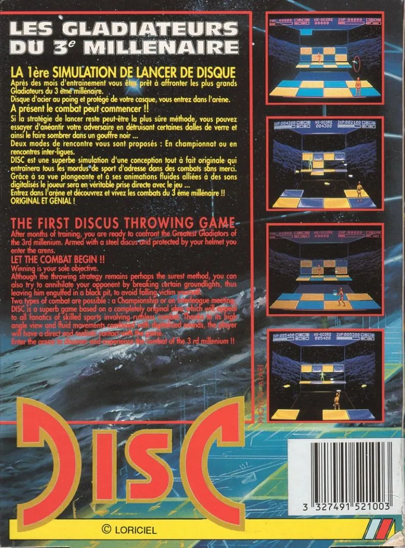 Disc box back