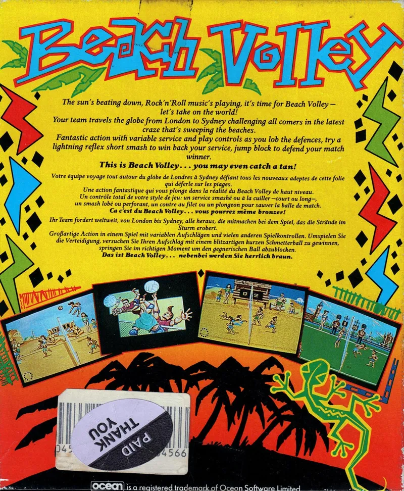 Beach Volley box back