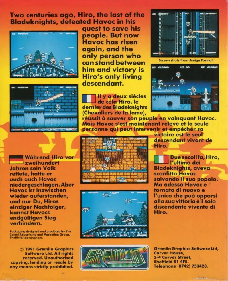 Switchblade II box back