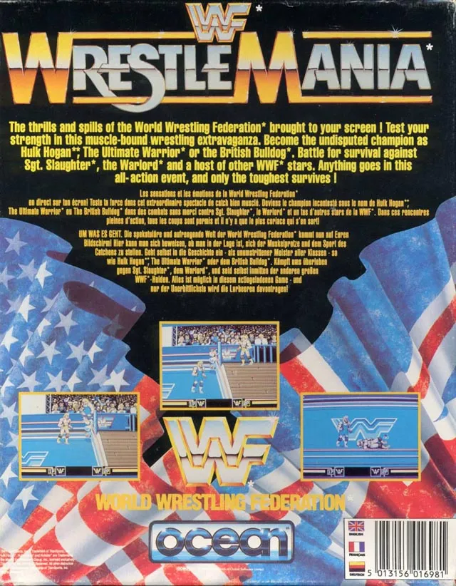 WWF WrestleMania box back