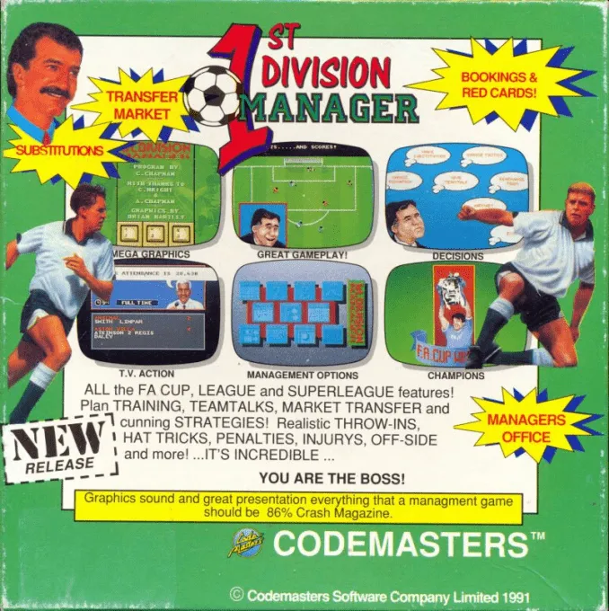 1st Division Manager box back