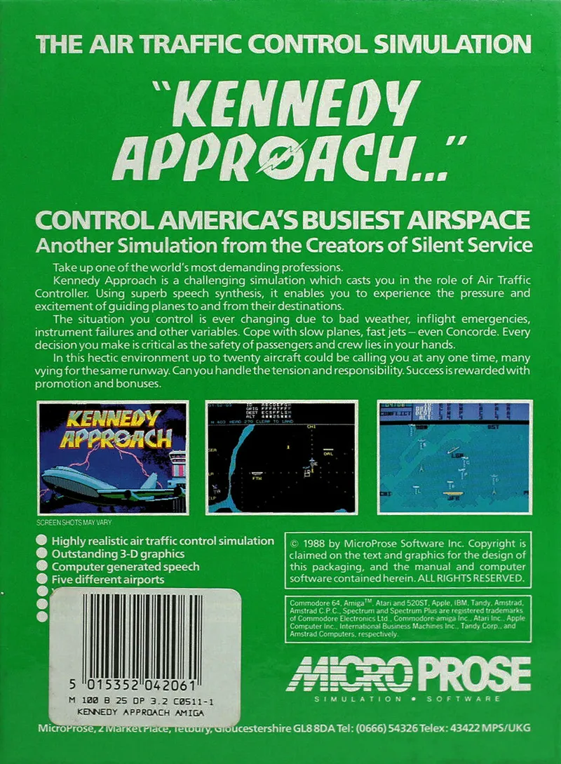 Kennedy Approach box back