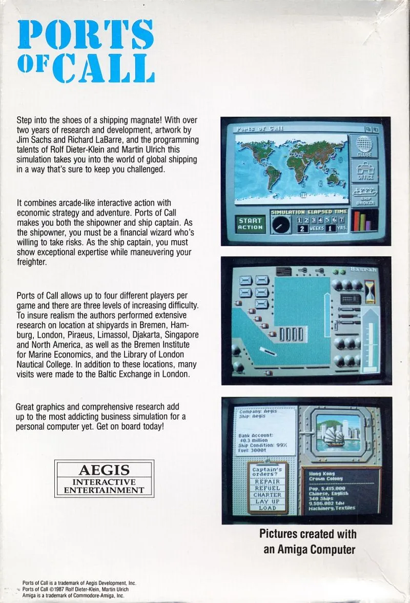 Ports of Call box back