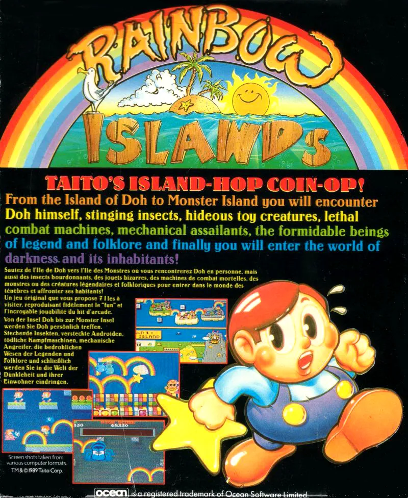 Rainbow Islands box back