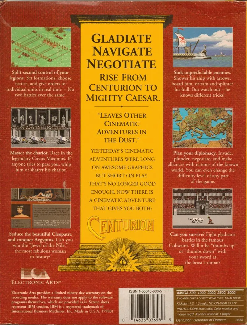 Centurion: Defender of Rome box back