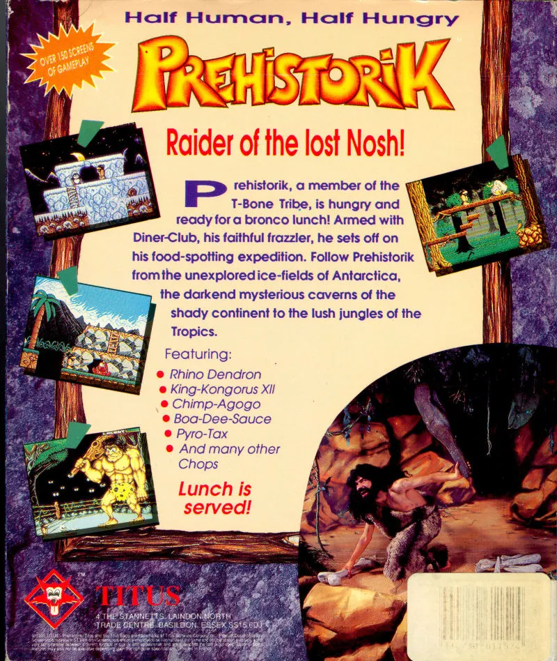 Prehistorik box back