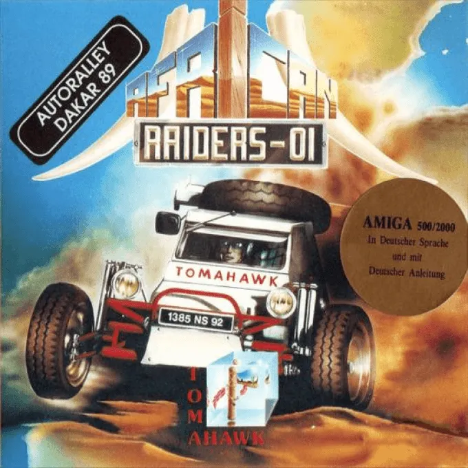 African Raiders: 01 cover art for Commodore Amiga