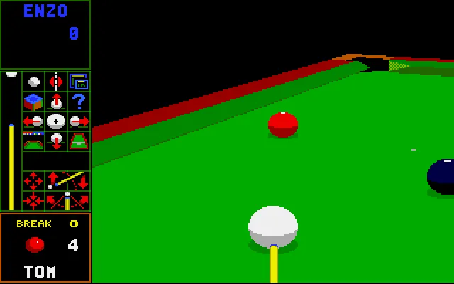 Backdrop artwork for Jimmy White's 'Whirlwind' Snooker