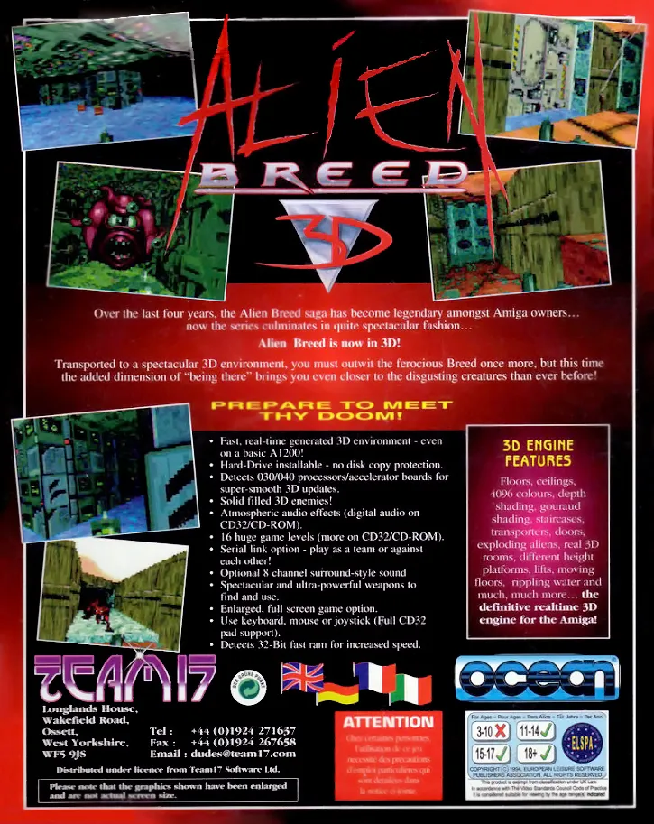 Alien Breed 3D box back