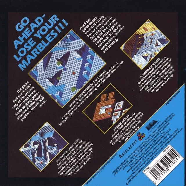 Marble Madness box back