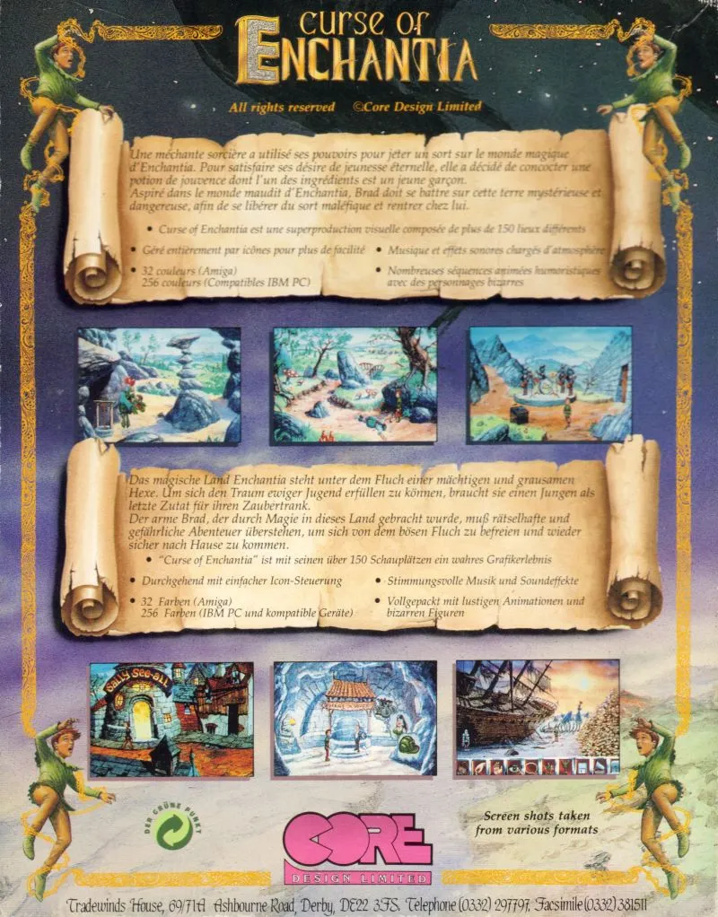 Curse of Enchantia box back