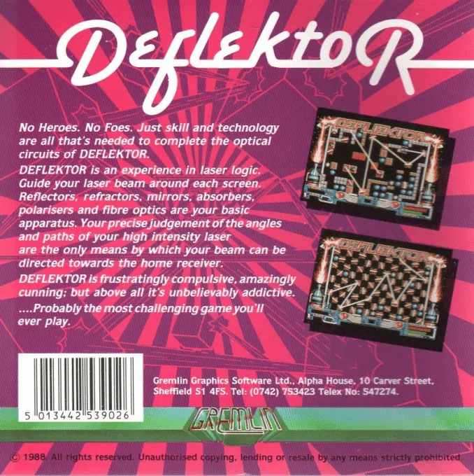 Deflektor box back