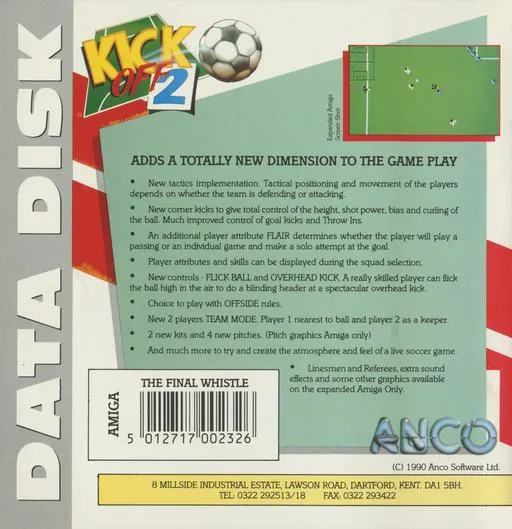 Kick Off 2: The Final Whistle box back