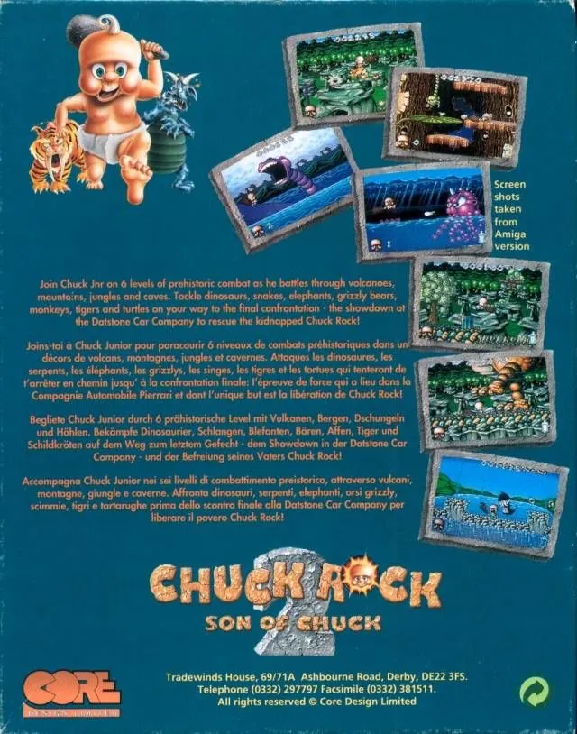Chuck Rock II: Son of Chuck box back