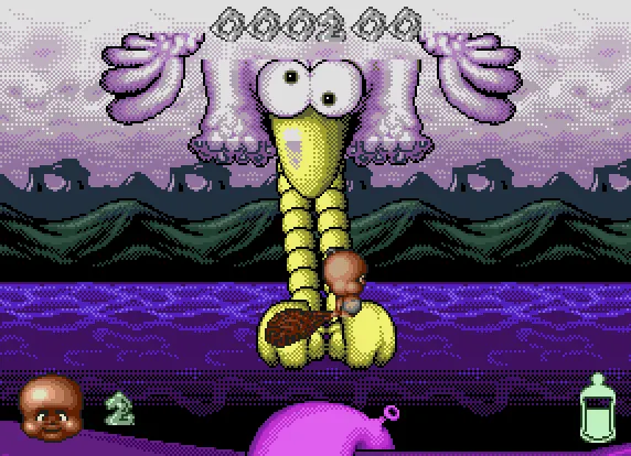 Backdrop artwork for Chuck Rock II: Son of Chuck