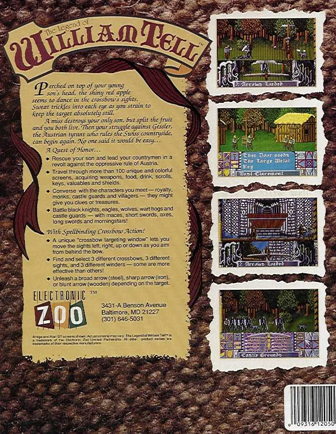 The Legend of William Tell box back
