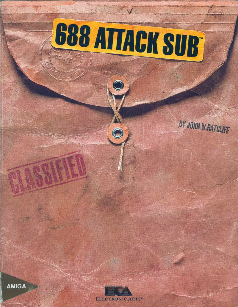 688 Attack Sub cover art for Commodore Amiga