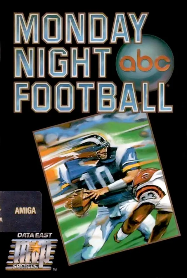 ABC Monday Night Football cover art for Commodore Amiga