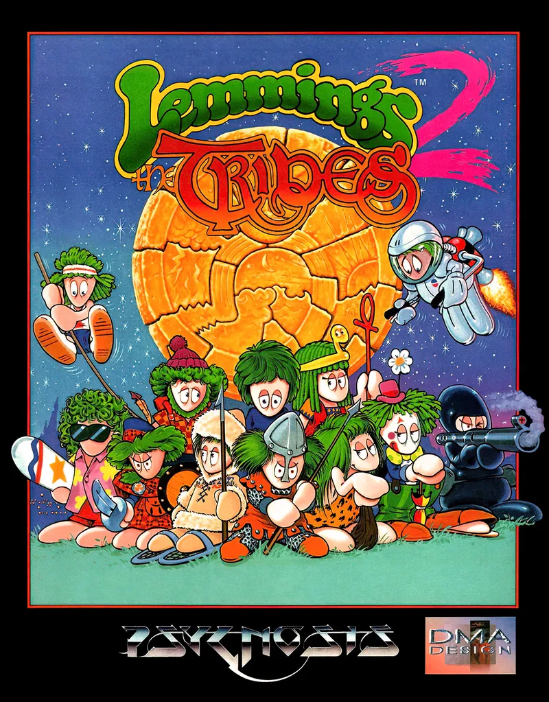 Lemmings 2: The Tribes box art