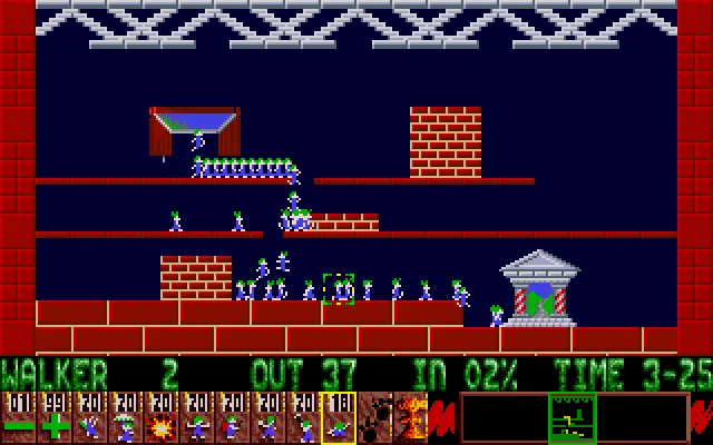 Backdrop artwork for Oh No! More Lemmings