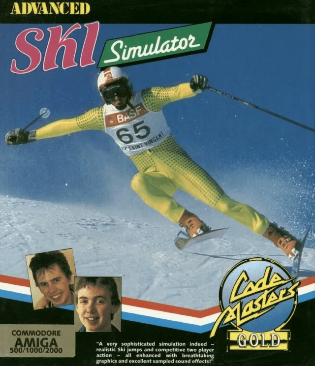 Advanced Ski Simulator cover art for Commodore Amiga