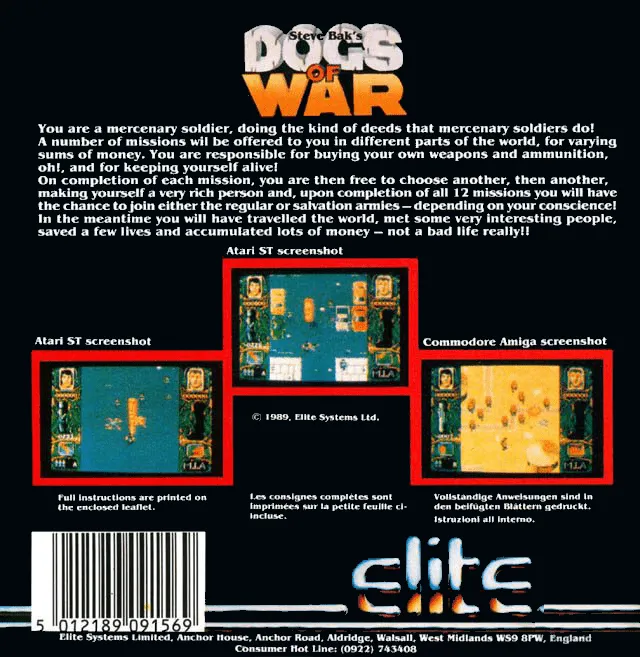 Dogs of War box back
