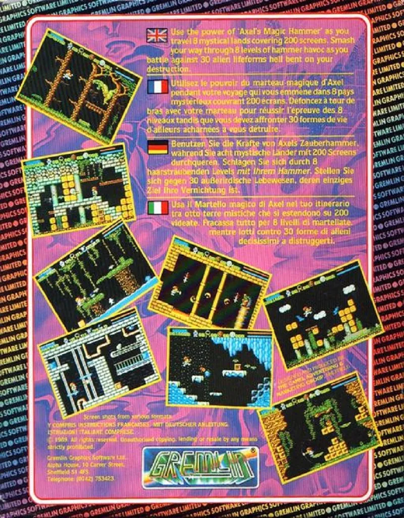 Axel's Magic Hammer box back