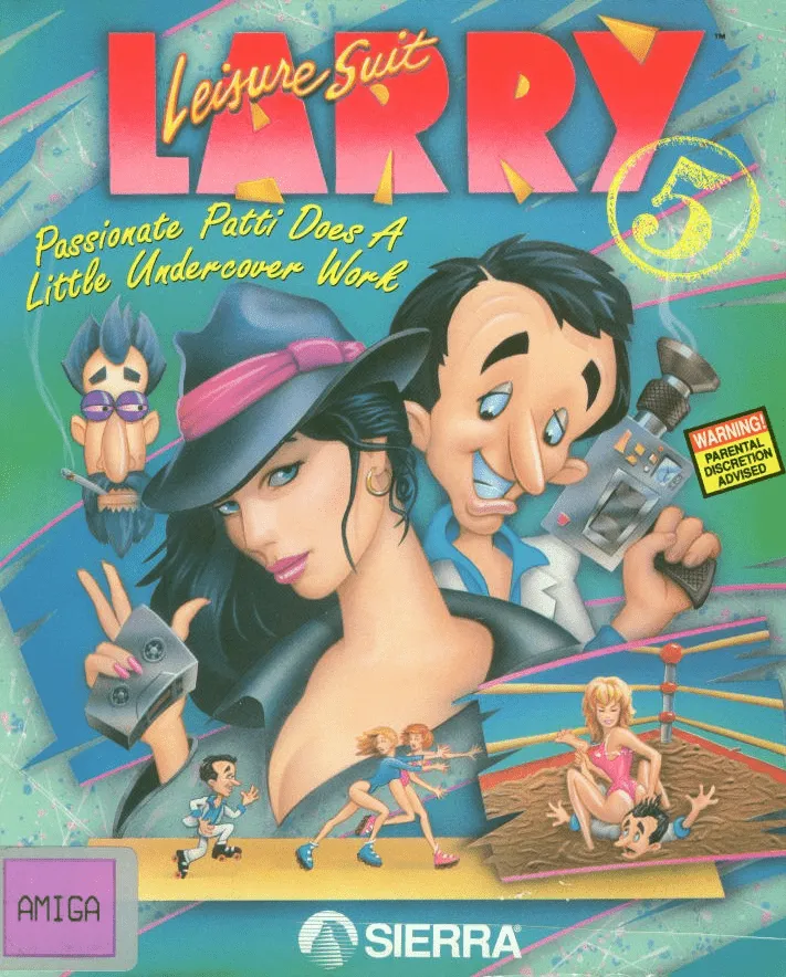 Leisure Suit Larry 5: Passionate Patti Does a Little Undercover Work cover art for Commodore Amiga