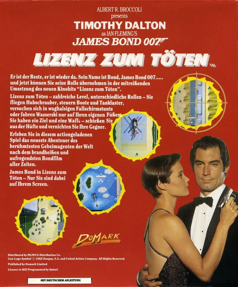 Licence to Kill box back