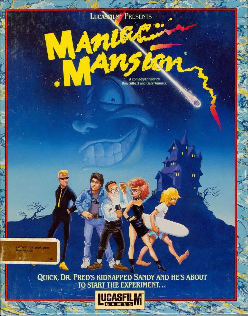 Maniac Mansion box art