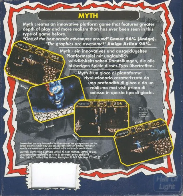 Myth: History in the Making box back