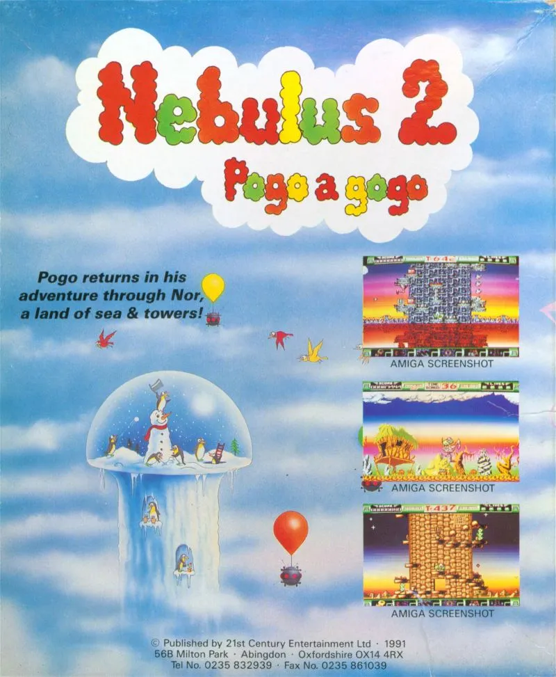 Nebulus 2: Pogo a gogo box back