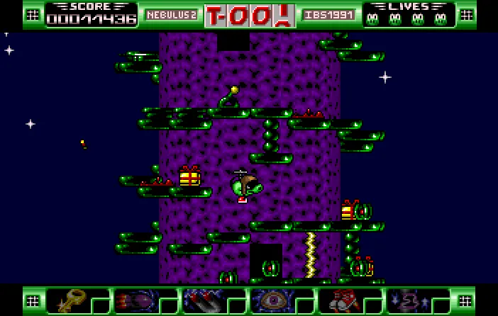 Backdrop artwork for Nebulus 2: Pogo a gogo
