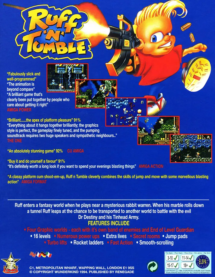 Ruff 'n' Tumble box back