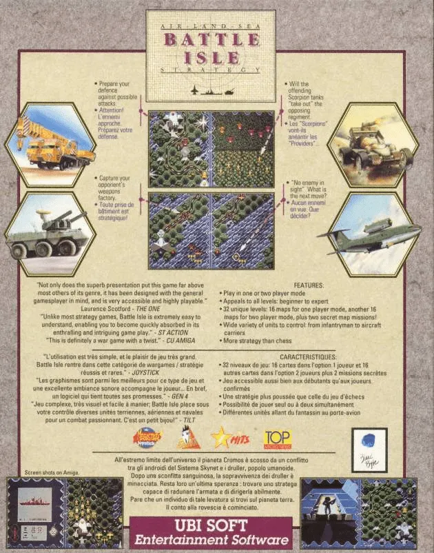 Battle Isle box back