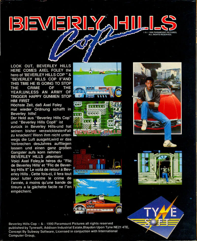 Beverly Hills Cop box back