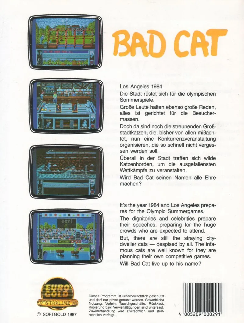 Bad Cat box back