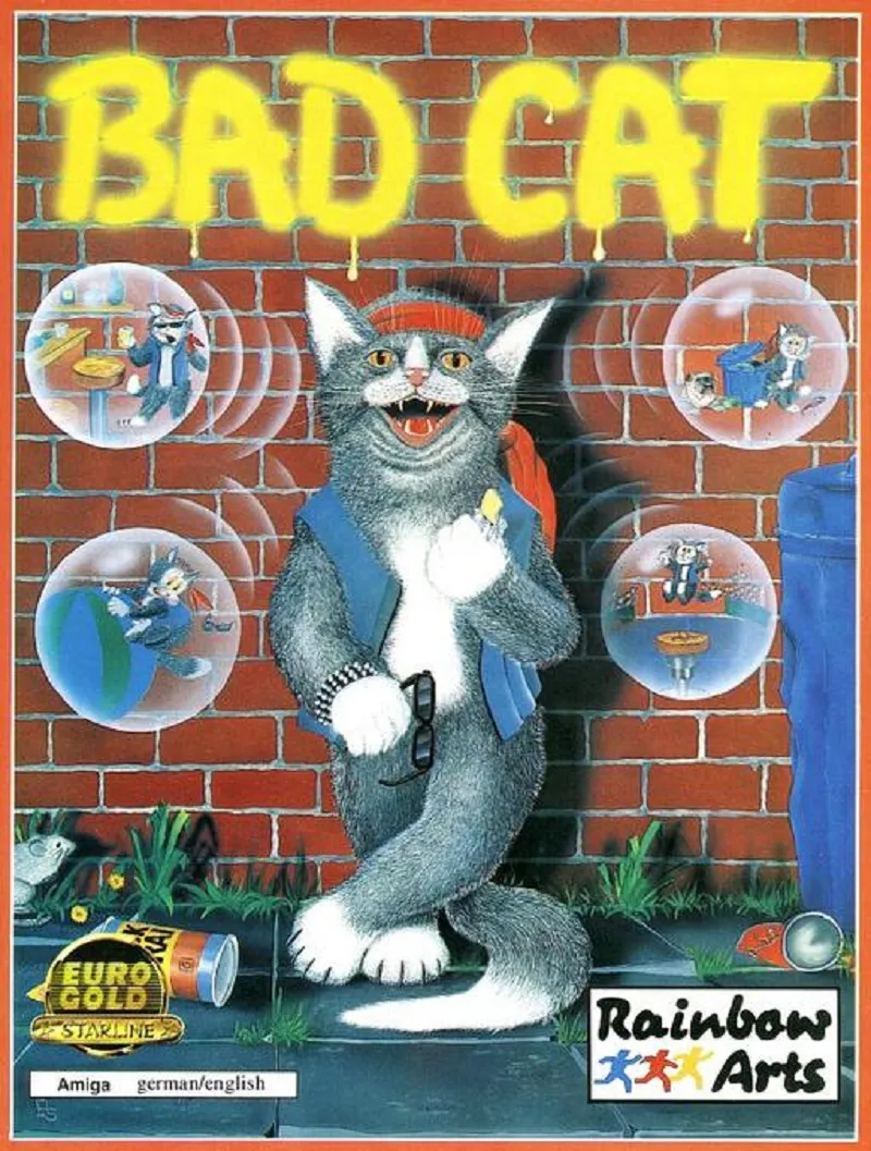 Bad Cat cover art for Commodore Amiga