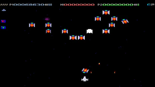 Backdrop artwork for Deluxe Galaga