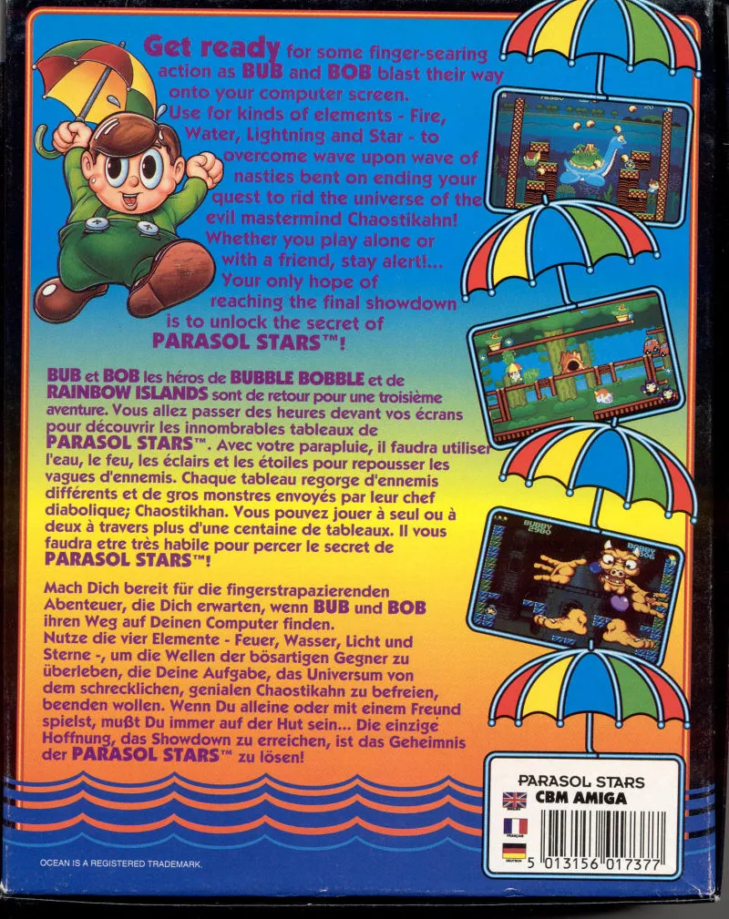 Parasol Stars box back