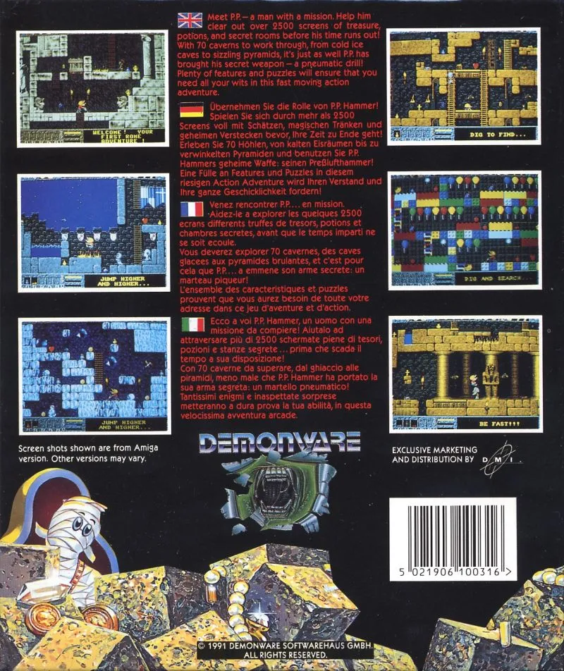 P. P. Hammer and His Pneumatic Weapon box back