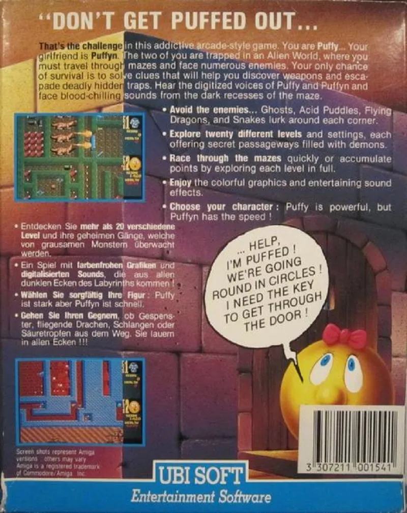 Puffy's Saga box back